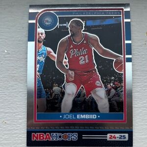 Panini NBA Hoops Philadelphia 76ers Trading Card - Red and Blue